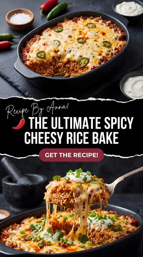 Spicy Cheesy Rice Bake