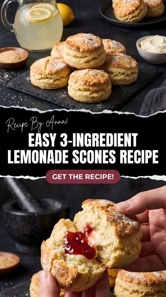 Easy 3-Ingredient Lemonade Scones Recipe