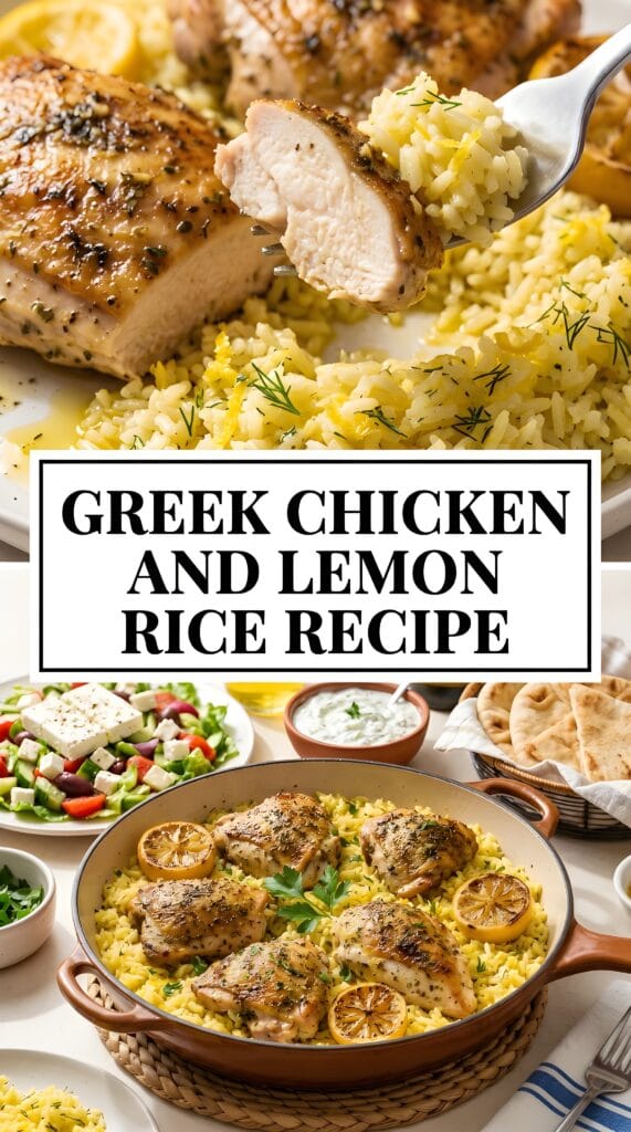 Greek Chicken and Lemon Rice Recipe