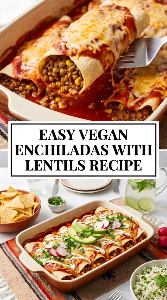 Easy Vegan Enchiladas with Lentils Recipe