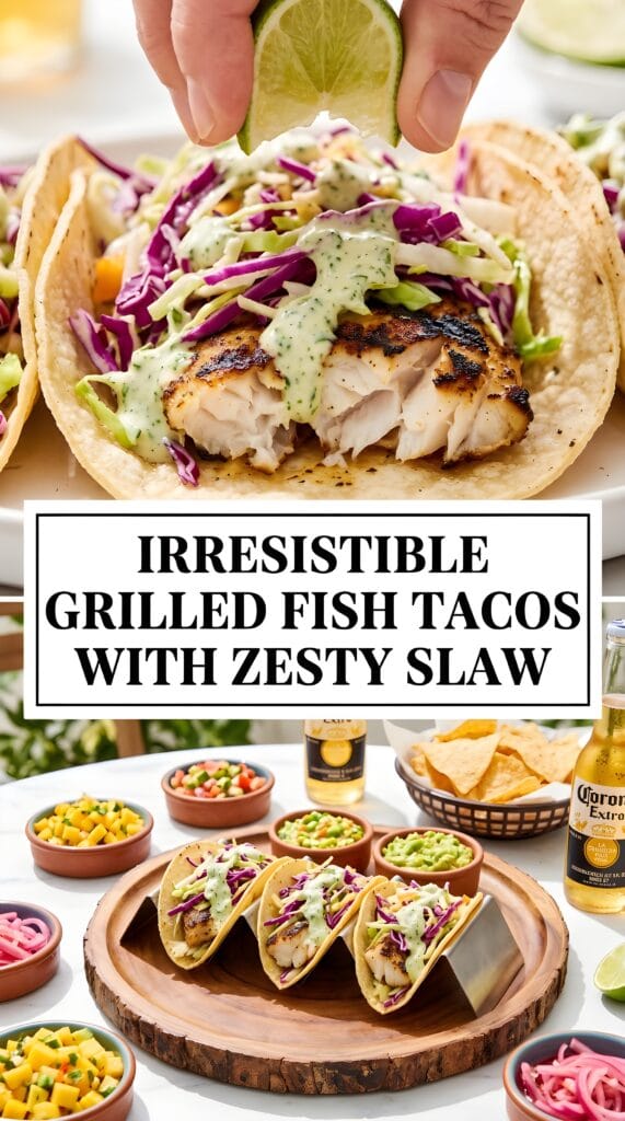 Irresistible Grilled Fish Tacos with Zesty Slaw
