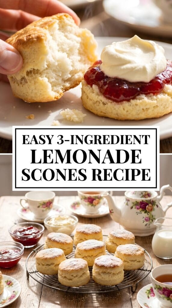 Easy 3-Ingredient Lemonade Scones Recipe