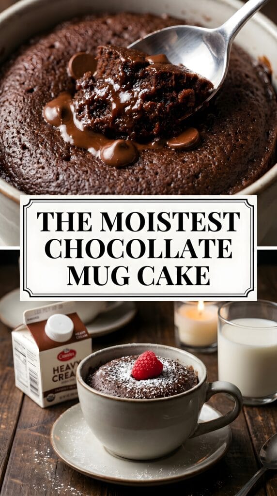The Moistest Chocolate Mug Cake (Microwave Recipe)