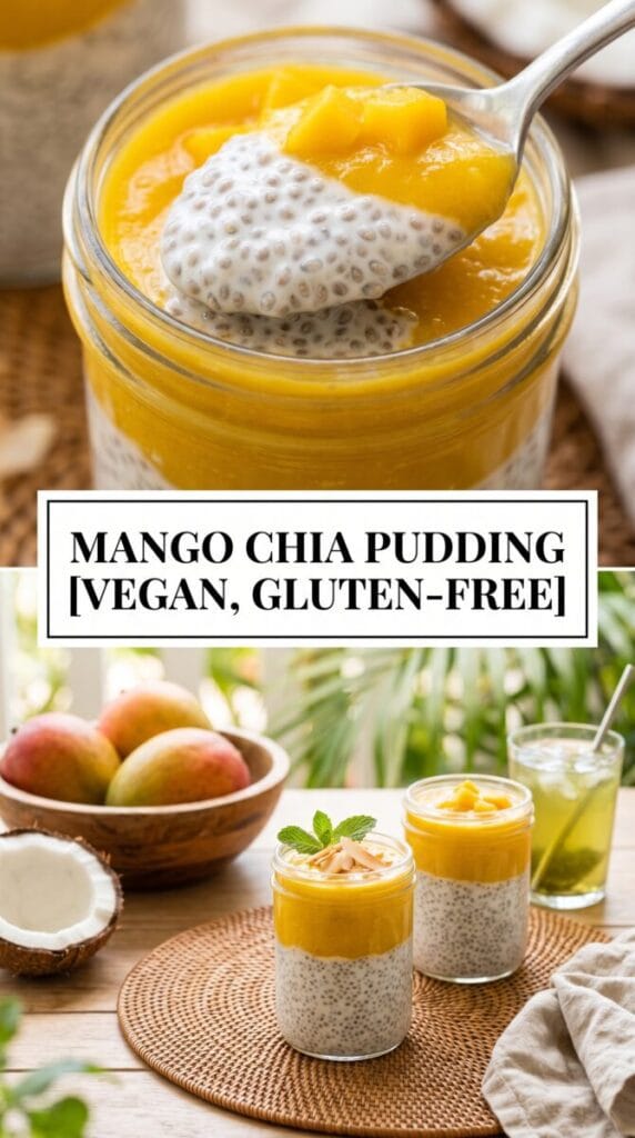 Mango Chia Pudding [Vegan, Gluten-Free]