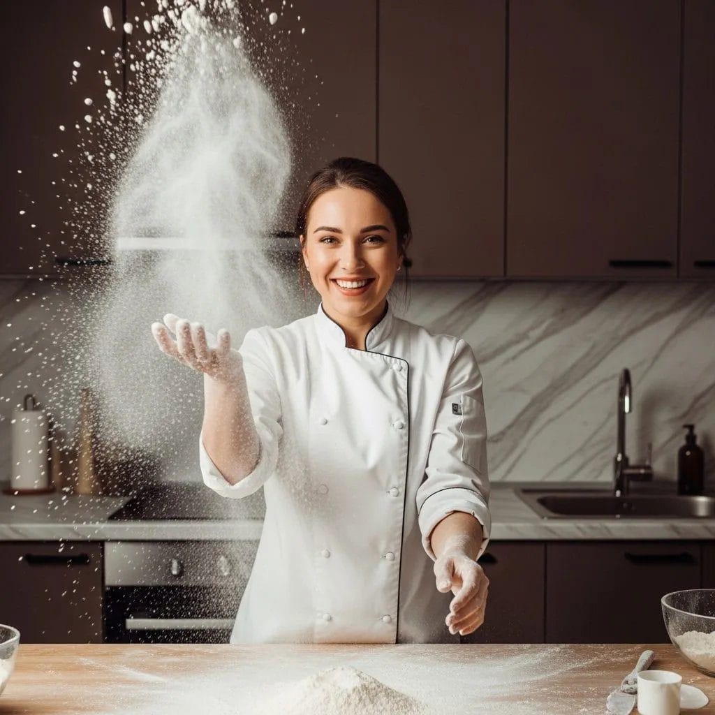 Anna in her kitchen