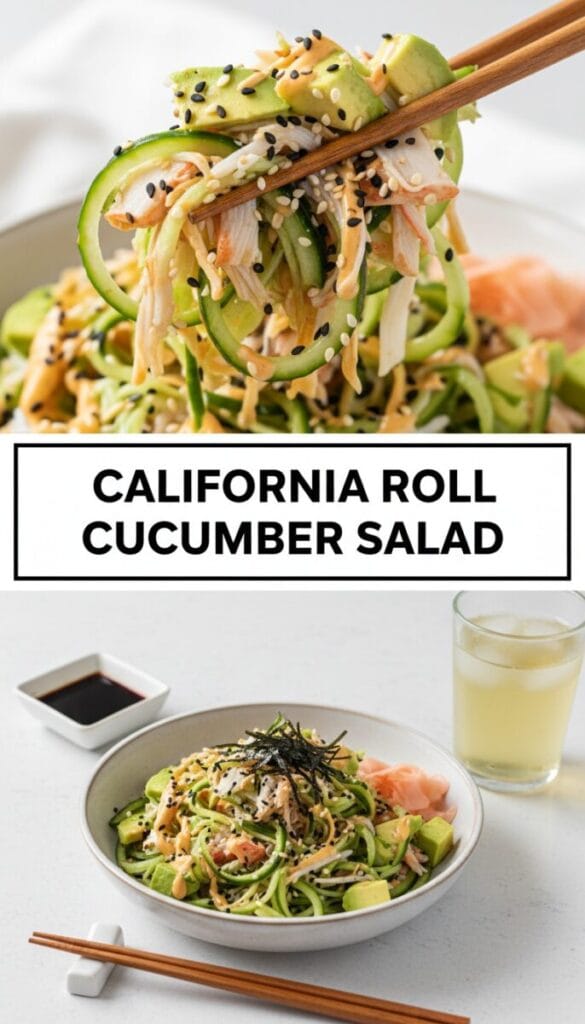 California Roll Cucumber Salad