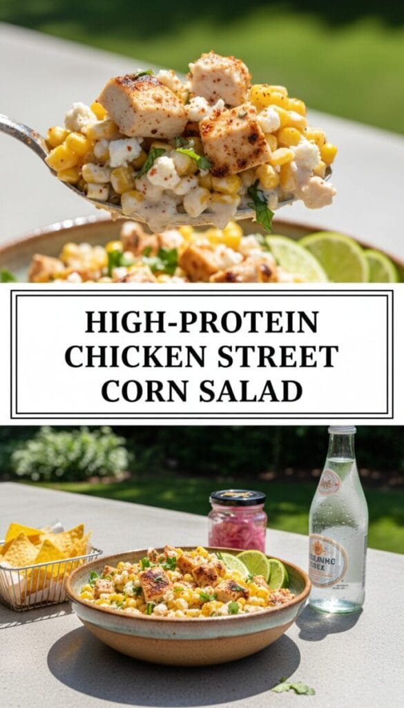 High-Protein Chicken Street Corn Salad