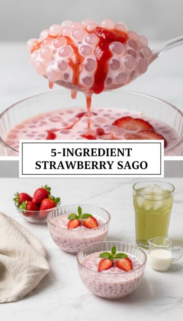 5-Ingredient Strawberry Sago