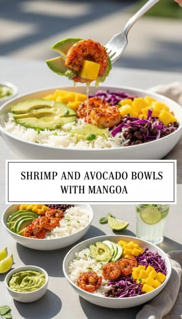 Shrimp and Avocado Bowls with Mango