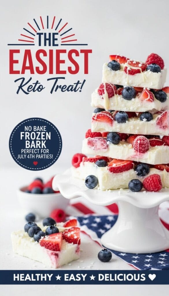 5 Red, White and Blue Keto Patriotic Desserts