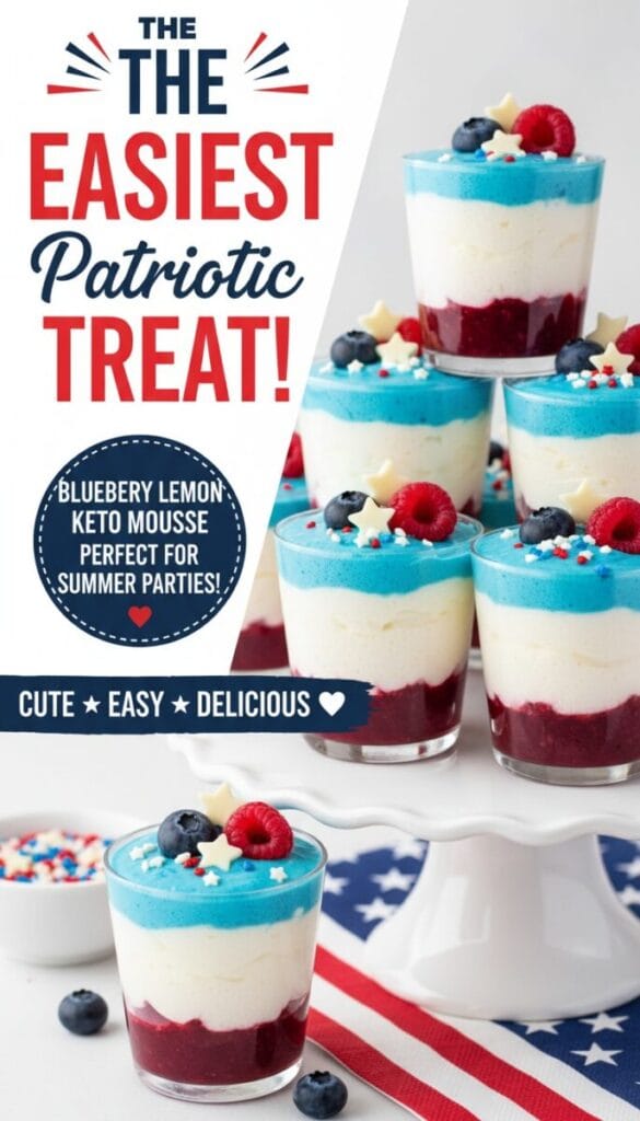 5 Red, White and Blue Keto Patriotic Desserts