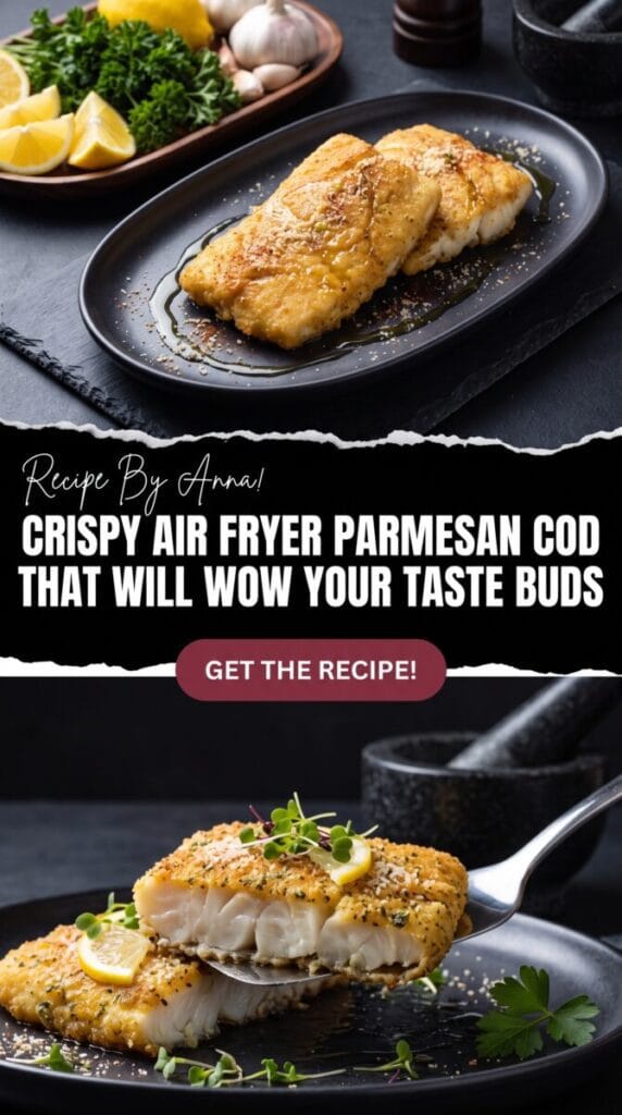 Crispy Air Fryer Parmesan Cod