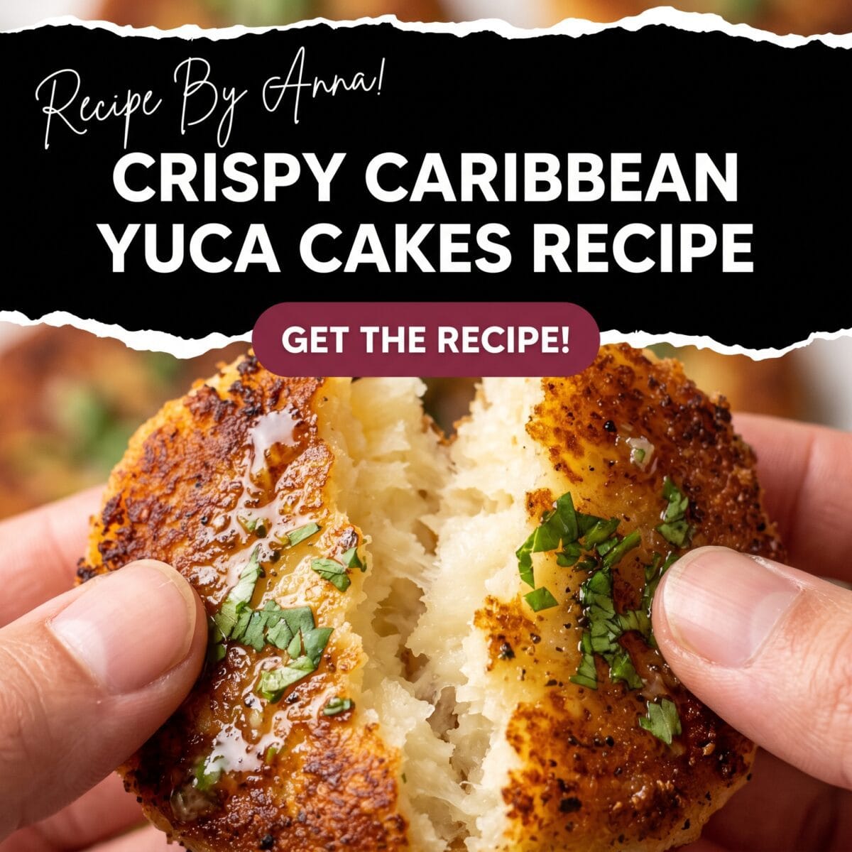 Crispy Caribbean Yuca Cakes with Garlic-Lime Mojo Sauce