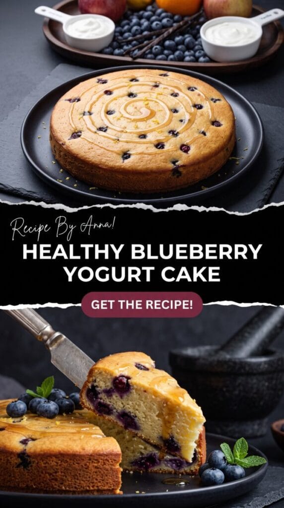 Healthy Blueberry Yogurt Cake