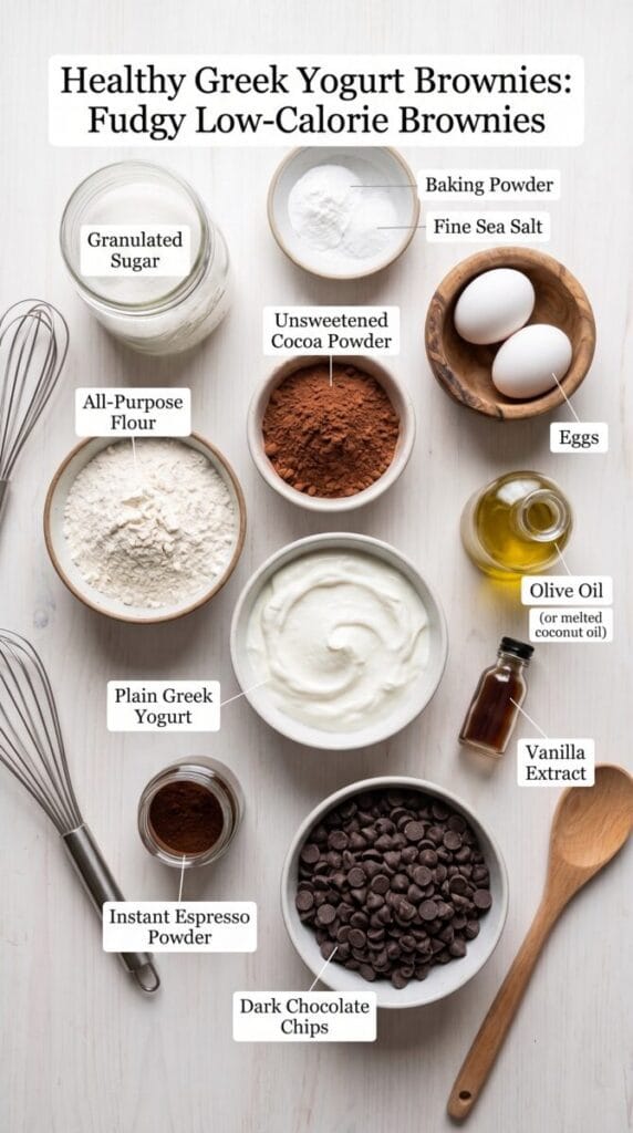 Healthy Greek Yogurt Brownies