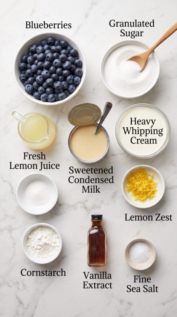 Lemon Blueberry Ice Cream