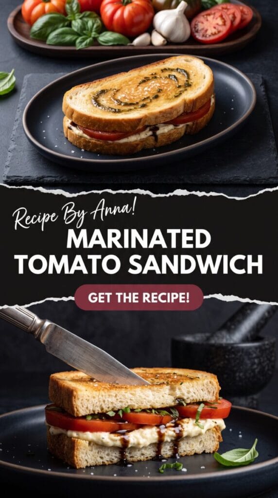 Marinated Tomato Sandwich