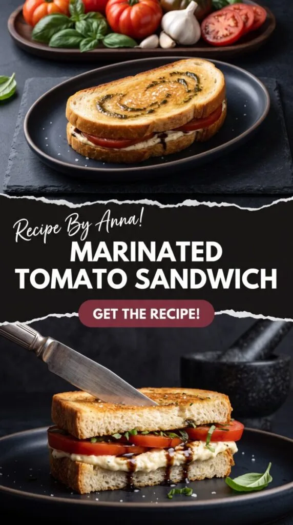 Marinated Tomato Sandwich
