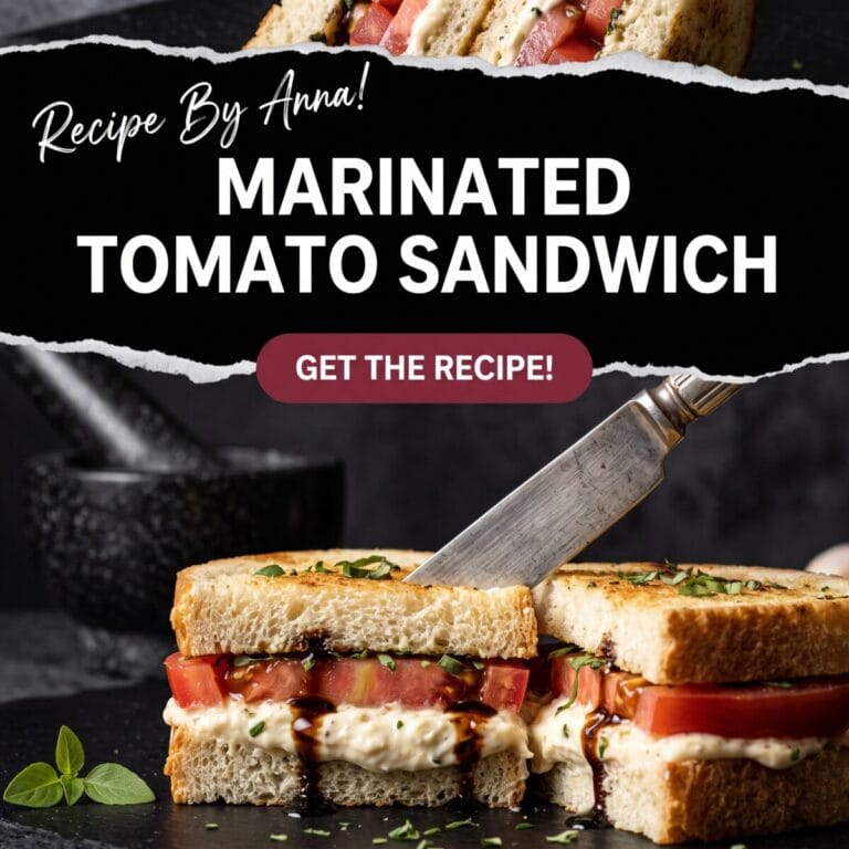 Marinated Tomato Sandwich (Dairy-Free) Marinated Tomato Sandwich