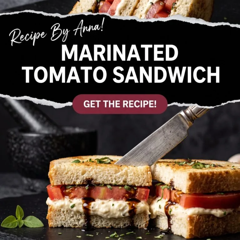 Marinated Tomato Sandwich
