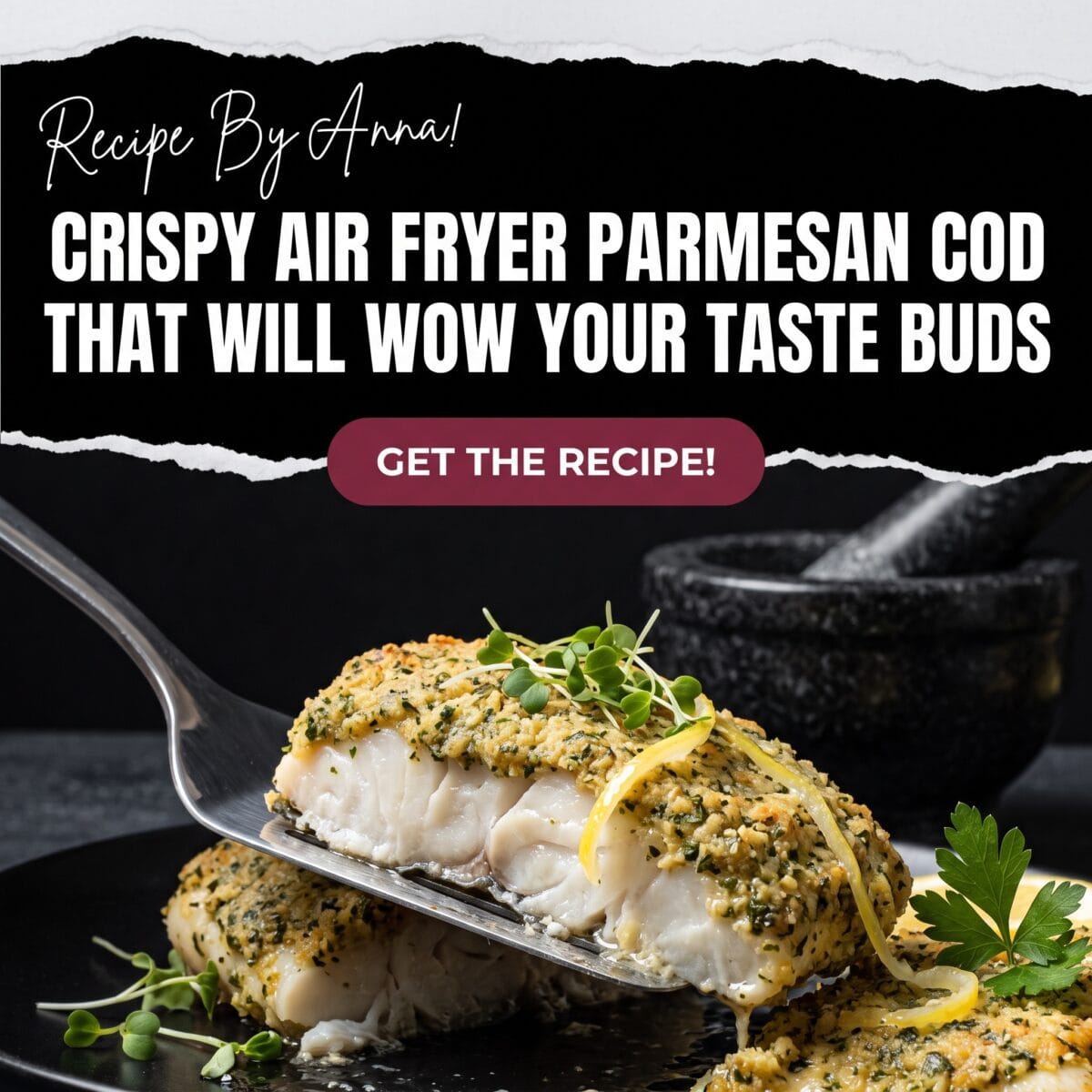 Crispy Air Fryer Parmesan Cod