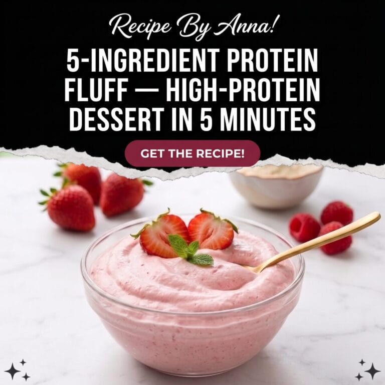 3-Ingredient Protein Fluff โ High-Protein Dessert in 5 Minutes 3-Ingredient Protein Fluff
