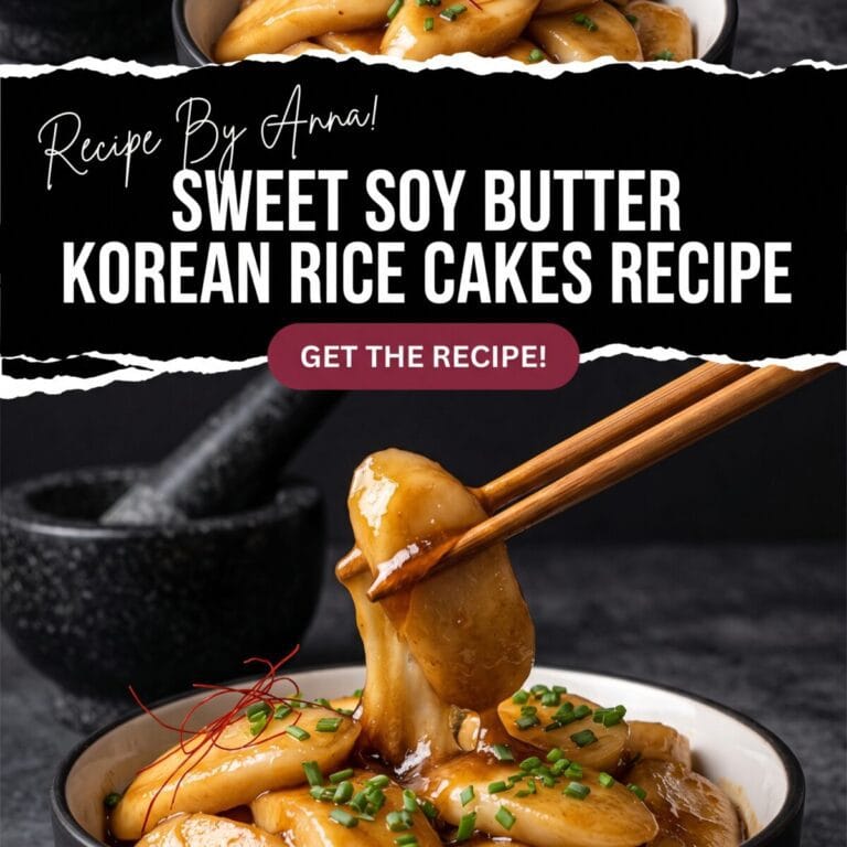 Sweet Soy Butter Korean Rice Cakes Recipe