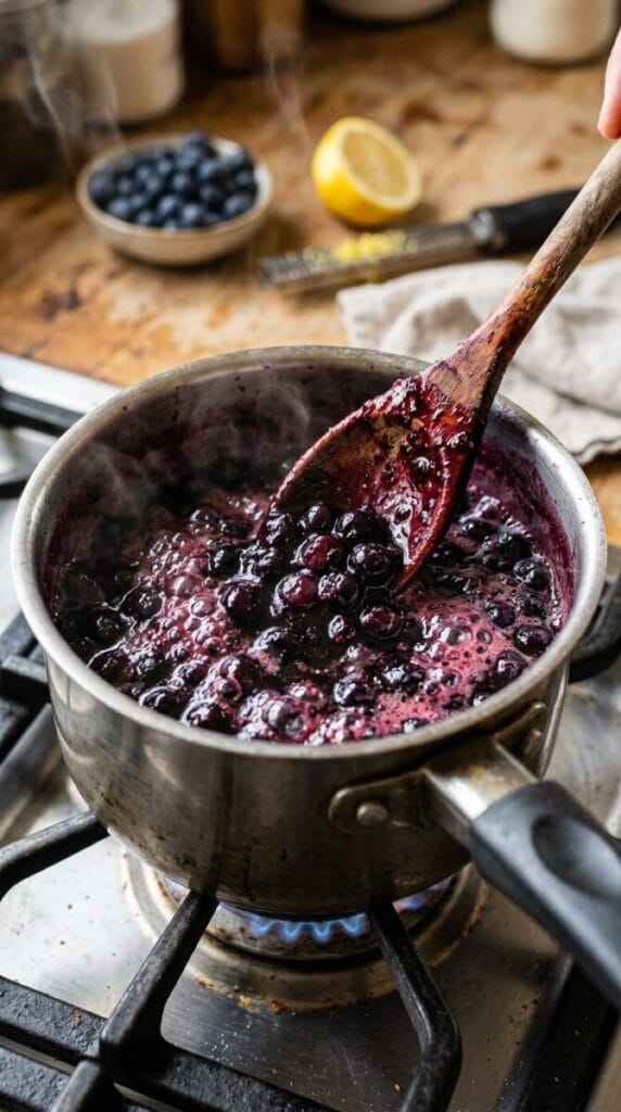 Easy No-Bake Blueberry Cheesecake