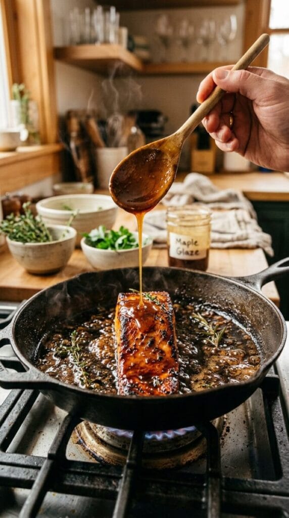 1 Pan Maple Glazed Salmon