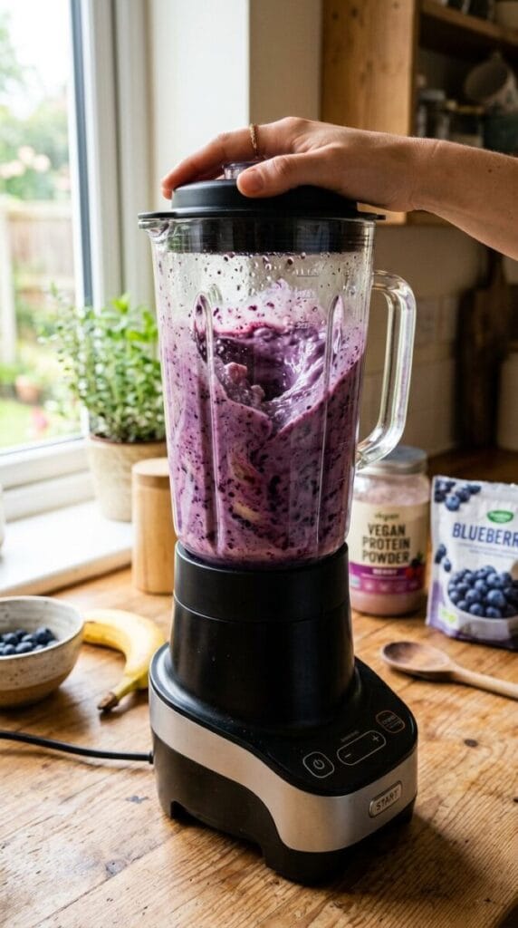 Banana Blueberry Protein Smoothie