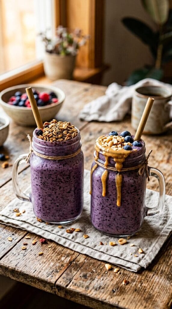 Banana Blueberry Protein Smoothie