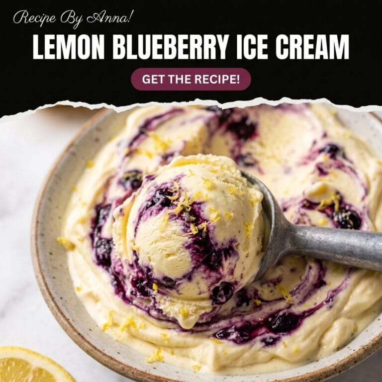 Lemon Blueberry Ice Cream