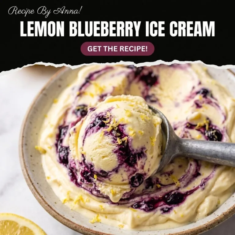 Lemon Blueberry Ice Cream