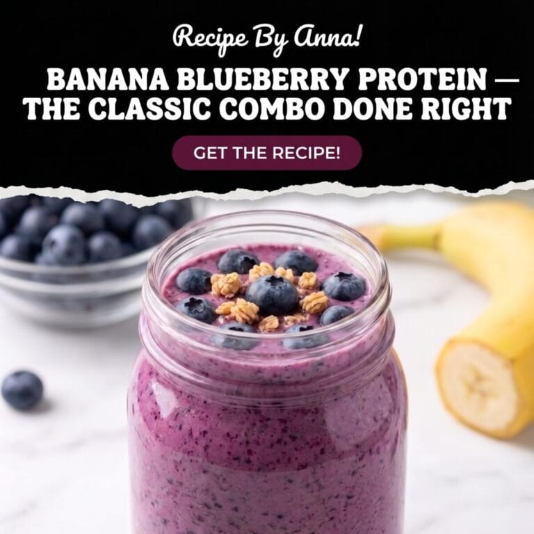 Banana Blueberry Protein Smoothie