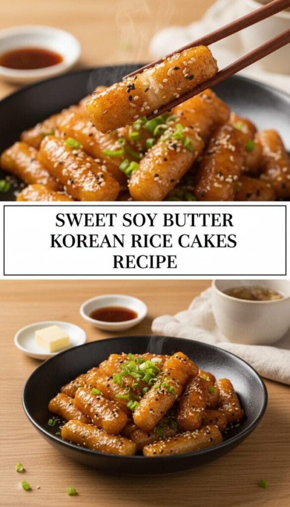 Sweet Soy Butter Korean Rice Cakes Recipe