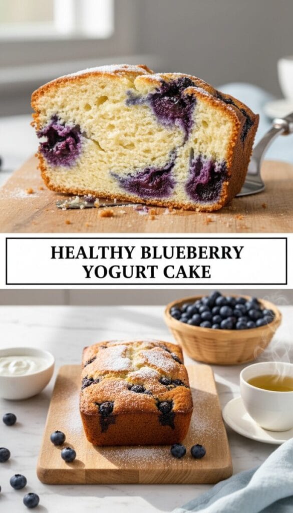 Healthy Blueberry Yogurt Cake