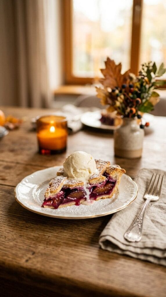 Elegant Plum Pie