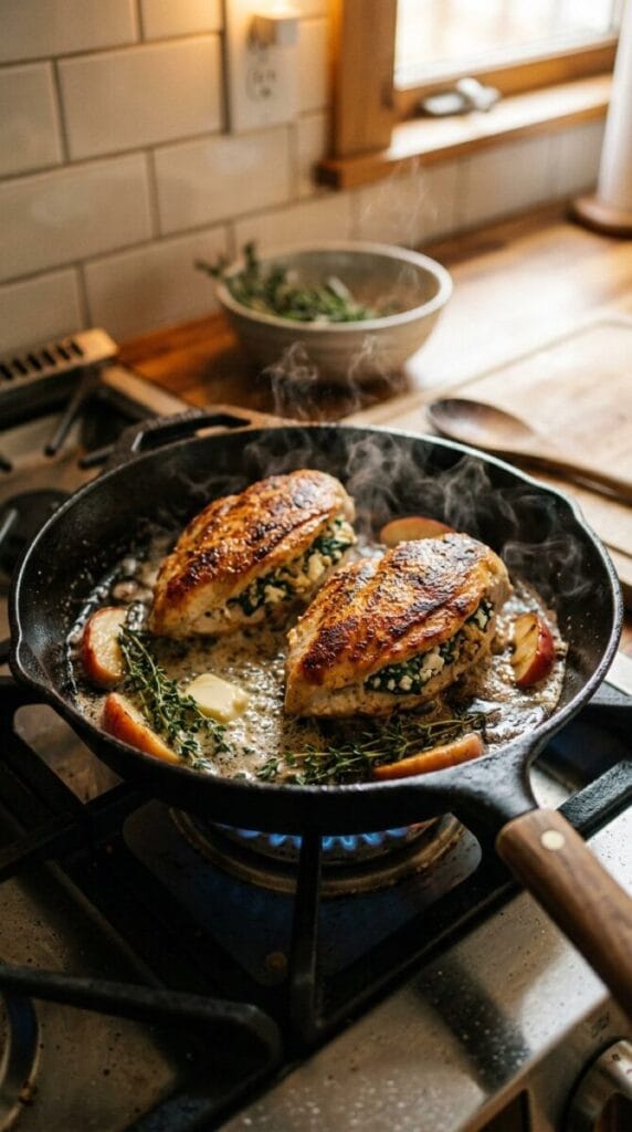Apple and Brie Stuffed Chicken