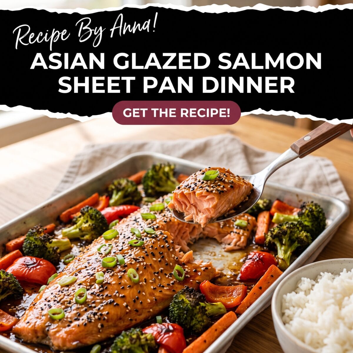 Asian Glazed Salmon Sheet Pan Dinner