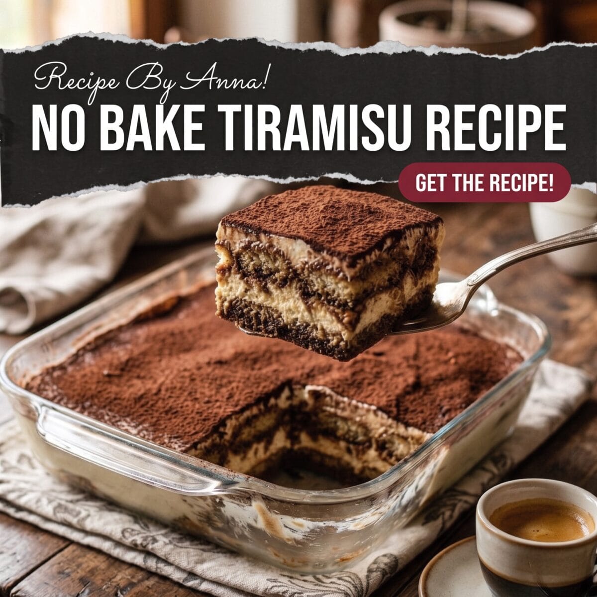No Bake Tiramisu Recipe