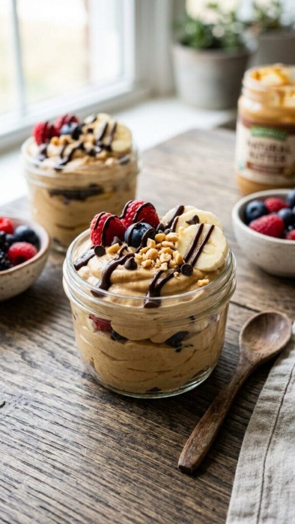 Peanut Butter Greek Yogurt Desserts