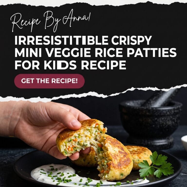 Irresistible Crispy Mini Veggie Rice Patties for Kids