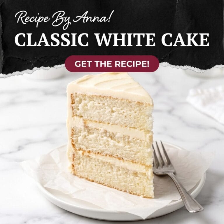 Soft & Fluffy Classic White Cake Recipe โ Perfect Homemade Cake Classic White Cake