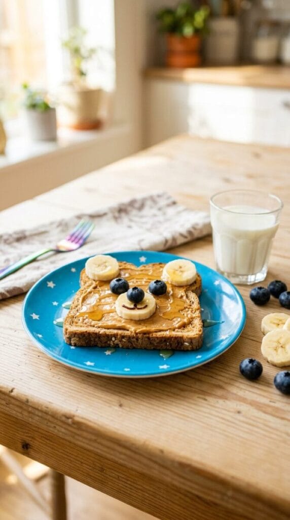Healthy Bear Toast for Kids