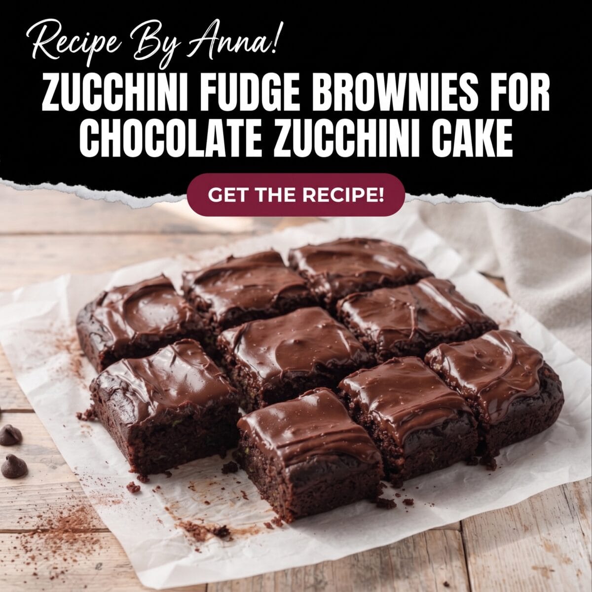 Zucchini Fudge Brownies
