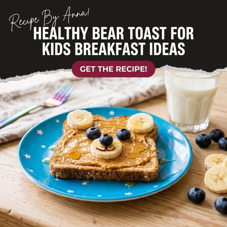 Healthy Bear Toast for Kids
