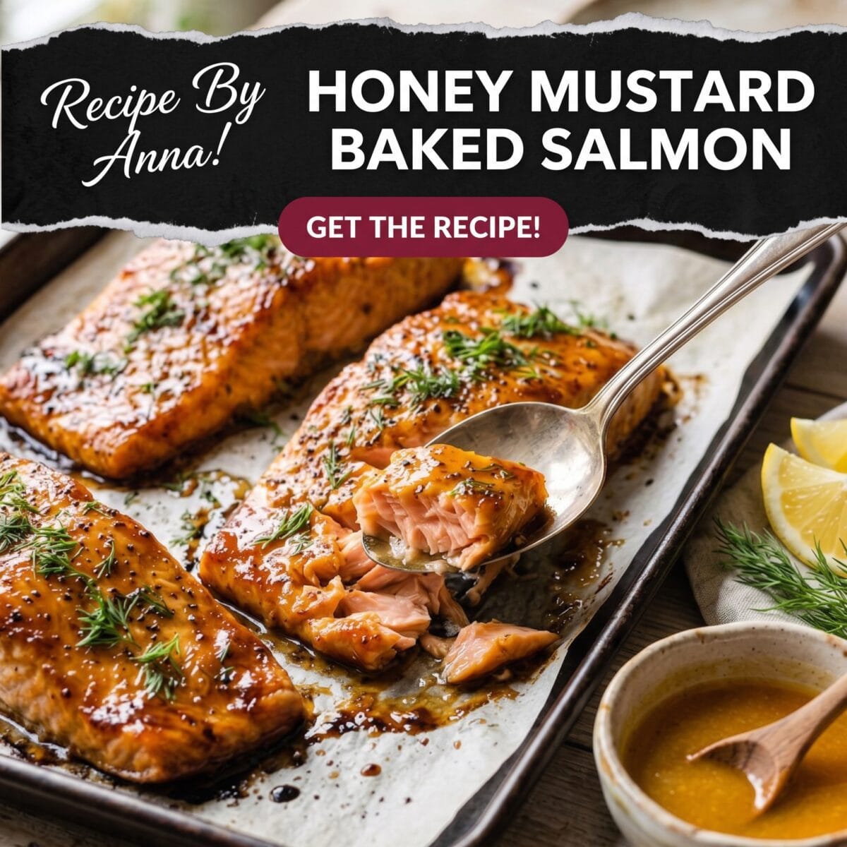 Honey Mustard Baked Salmon Recipe
