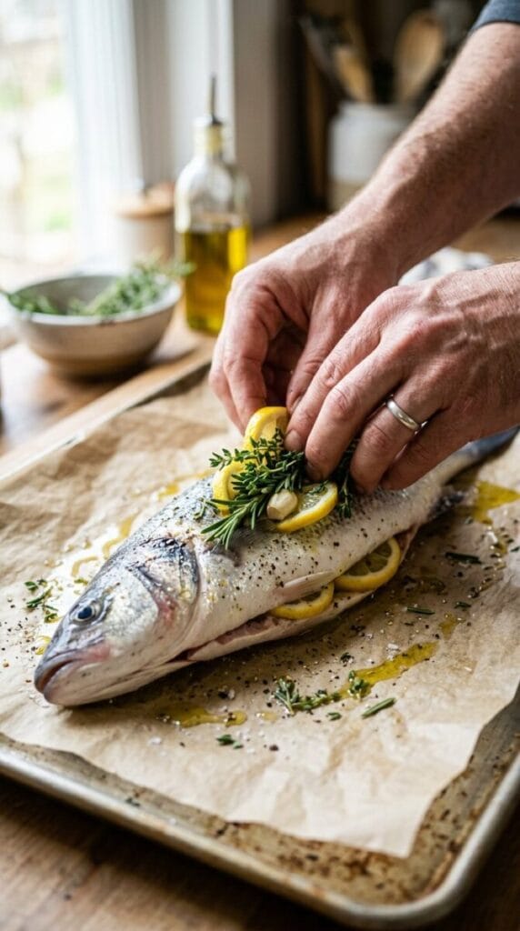 Roasted Branzino with Lemon and Herbs in 30 Minutes