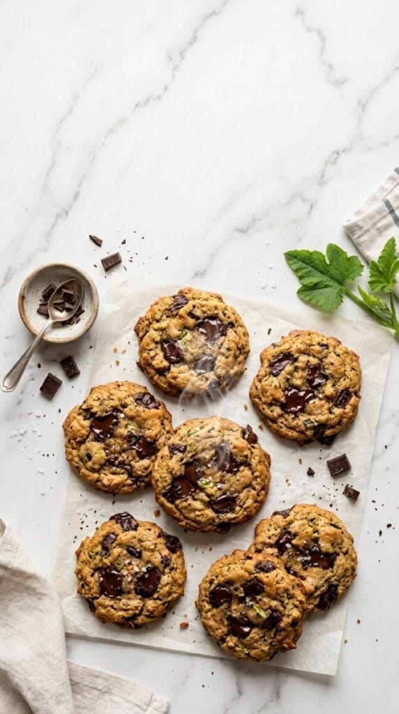 Zucchini Cookies with Chocolate Chunks