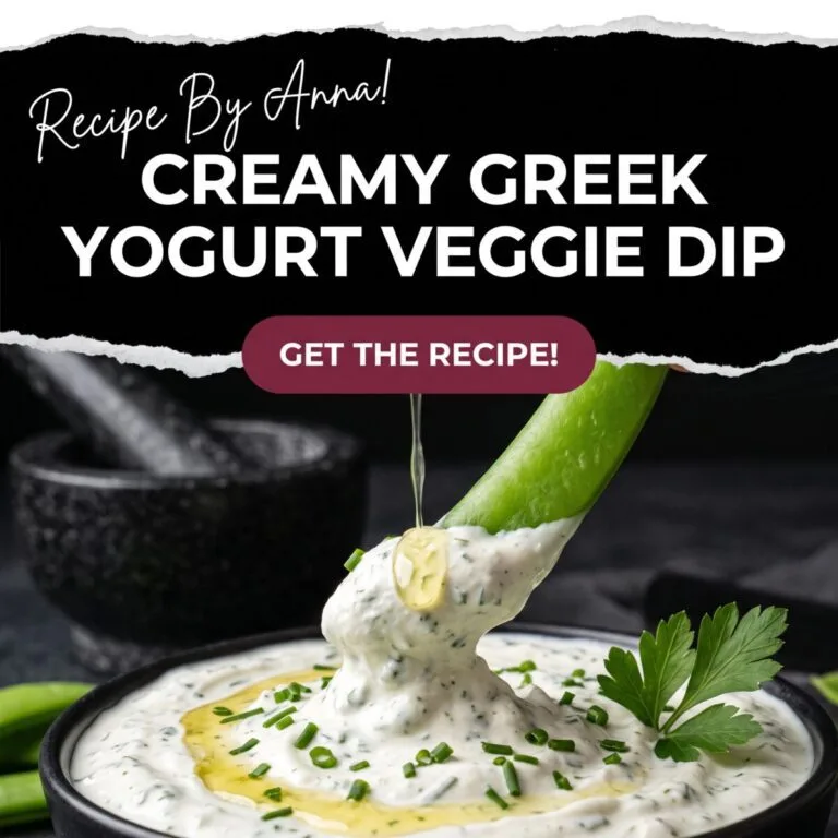 Creamy Greek Yogurt Veggie Dip | High-Protein & Easy Snack Creamy Greek Yogurt Veggie Dip